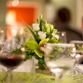 Tischdekoration Hochzeit mit Orchideen