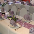 Tischdekoration Hochzeit in Lila
